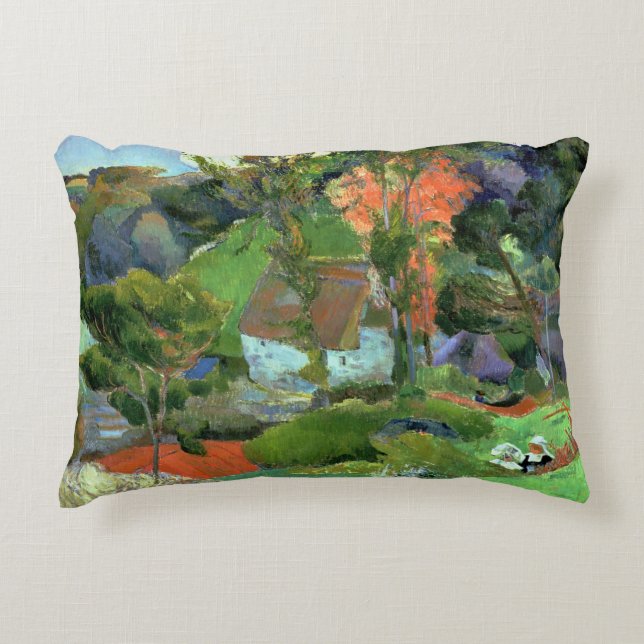 Cojín Decorativo Paisaje de Paul Gauguin el | en Pont Aven, 1888 (Anverso)