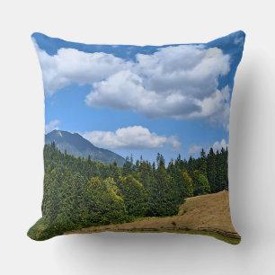 Cojín Decorativo Paisaje de pradera montañosa - Naturaleza salvaje