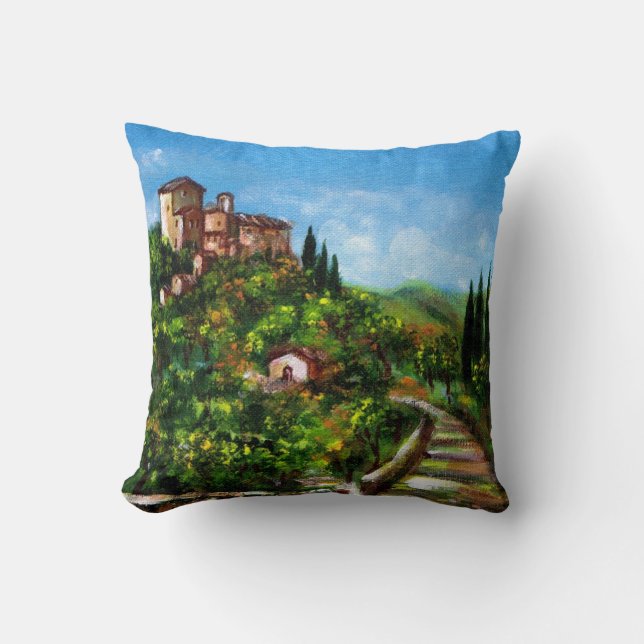 COJÍN DECORATIVO PAISAJE DE TOSCANA (Anverso)