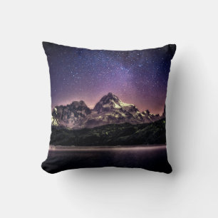 Cojín Decorativo Paisaje del cielo nocturno en Patagonia, Argentina