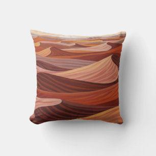 Cojín Decorativo Paisaje del desierto cálido - Impresión de arte es