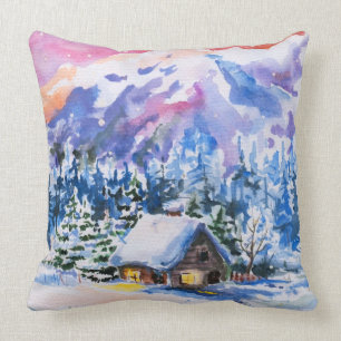 Cojín Decorativo Paisaje del invierno
