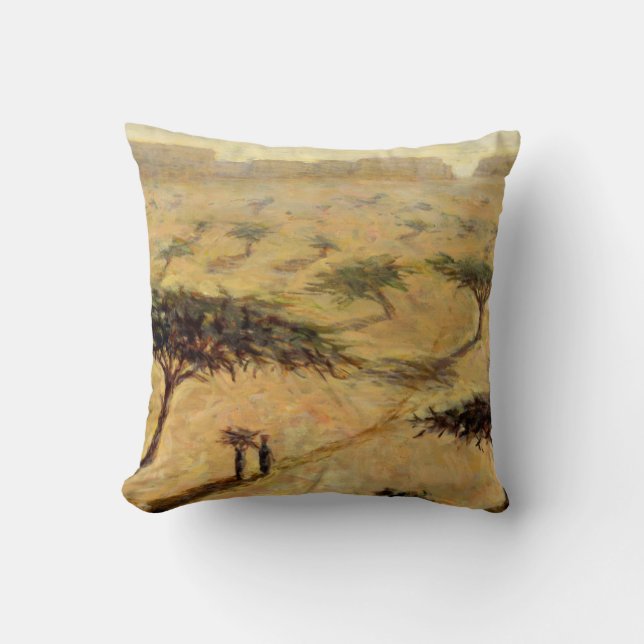 Cojín Decorativo Paisaje del Sahel 2002 (Anverso)