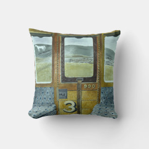Cojín Decorativo Paisaje en tren (por Eric Ravilious)