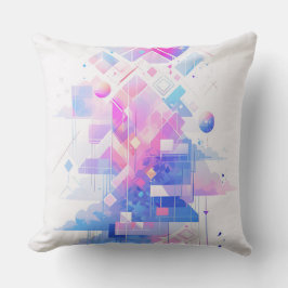 Cojín Decorativo Paisaje geométrico soñador del cielo