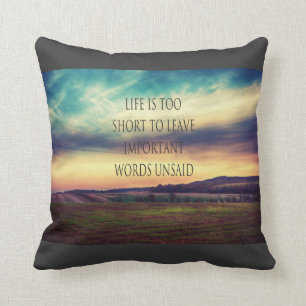 Cojín Decorativo Paisaje importante de las palabras