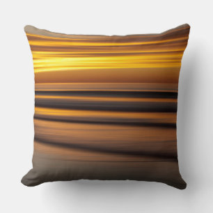 Cojín Decorativo Paisaje marino abstracto al atardecer, CA