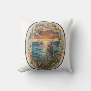Cojín Decorativo Paisaje marino romántico