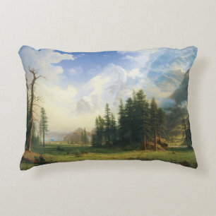 Cojín Decorativo Paisaje montañoso de Albert Bierstadt