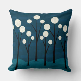 Cojín Decorativo Paisaje Mystical Blue Woodland