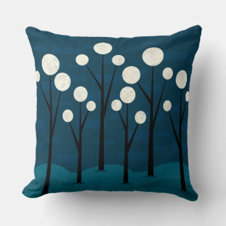 Cojín Decorativo Paisaje Mystical Blue Woodland