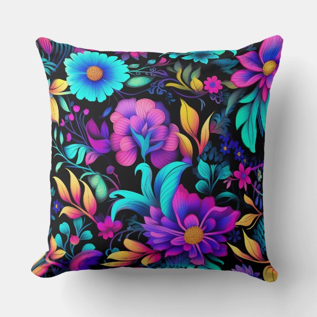 Cojín Decorativo Paisaje peatonal primático Botánico (Anverso)