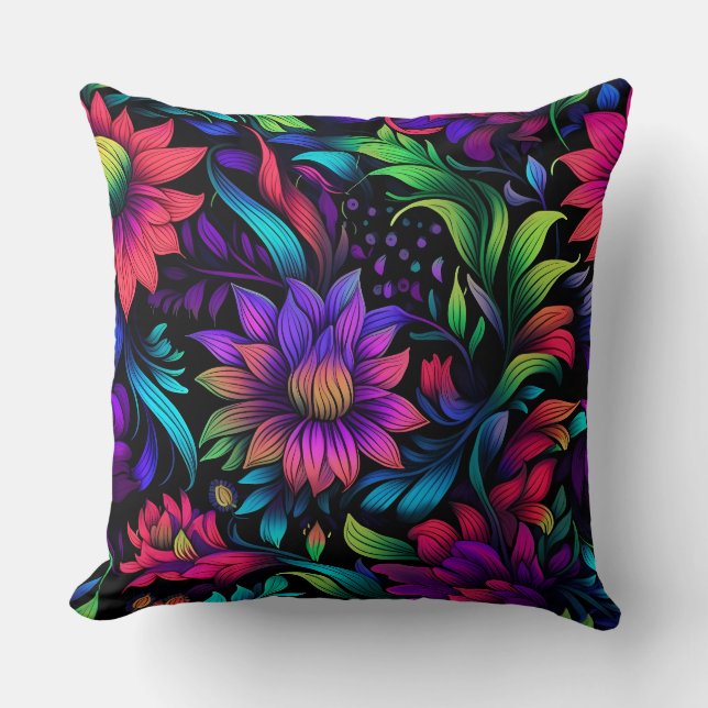 Cojín Decorativo Paisaje peatonal primático Botánico (Anverso)