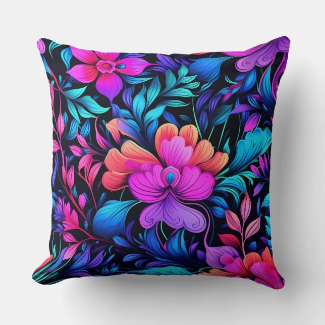 Cojín Decorativo Paisaje peatonal primático Botánico (Anverso)