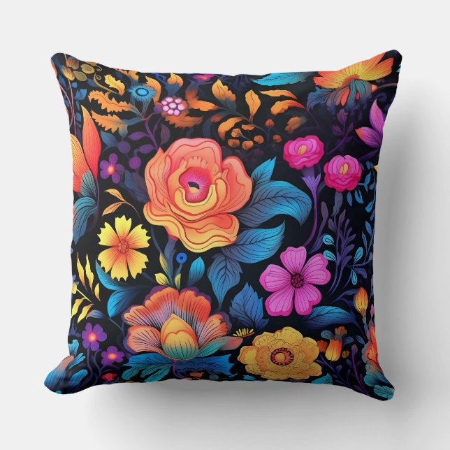 Cojín Decorativo Paisaje peatonal primático Botánico (Anverso)