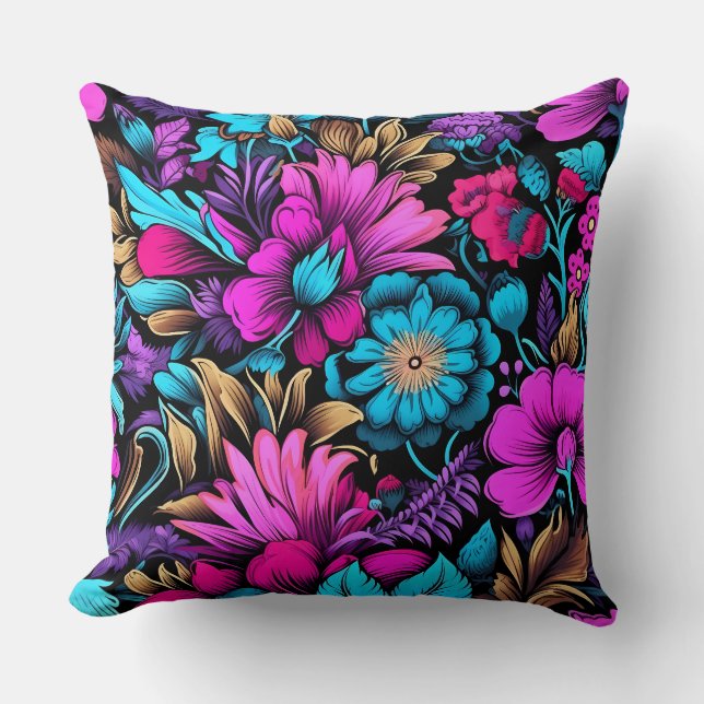 Cojín Decorativo Paisaje peatonal primático Botánico (Anverso)