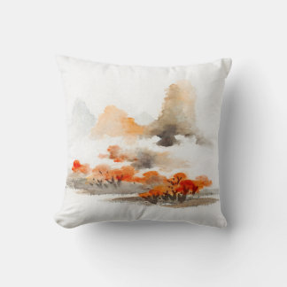 Cojín Decorativo Paisaje pintado por Lan Ying