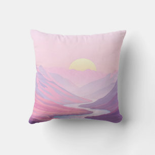 Cojín Decorativo Paisaje soñador en Pastel Hues