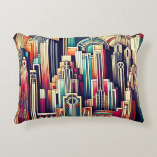 Cojín Decorativo Paisaje urbano Art Deco