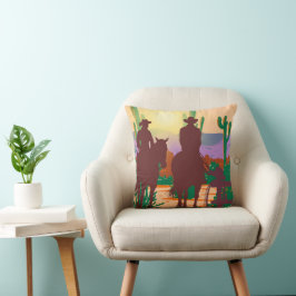 Cojín decorativo paisajístico del desierto de Silh