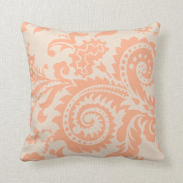 Cojín Decorativo Paisley de cola de dragón| melocotón