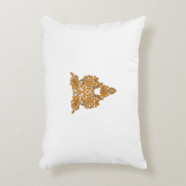 Cojín Decorativo Paisley Floral Art ・ Naranja Boho Decoración