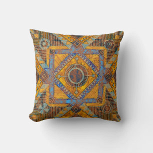 Cojín Decorativo Paisley floral india: Medallón étnico.