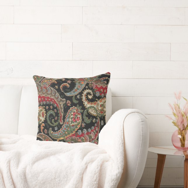 Cojín Decorativo Paisley Fractal (Sofá)