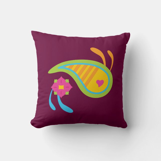Cojín Decorativo Paisley Fun (Anverso)