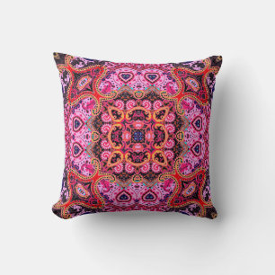Cojín Decorativo Paisley multicolor seamless scarf design pattern 
