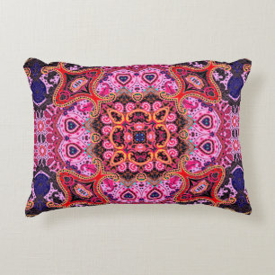 Cojín Decorativo Paisley multicolor seamless scarf design pattern 