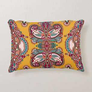 Cojín Decorativo Paisley Ornamental Floral: Bandanna Tradicional