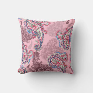 Cojín Decorativo Paisley Pastel, patata tradicional sin costura
