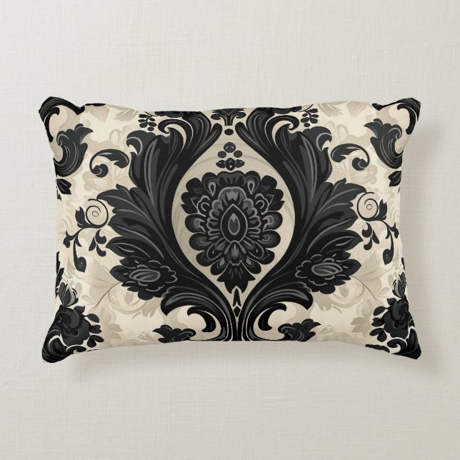 Cojín Decorativo Paisley, Victoriano, Gótico (Anverso)