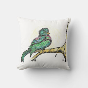 Cojín Decorativo Pájaro con naturaleza