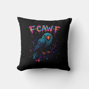 Cojín Decorativo Pájaro Cuervo Cuervo Divertido Bromista Pun Chiste