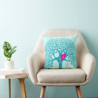 Cojín Decorativo Pájaro De Amor De Árbol Swift Elija Cualquier Almo