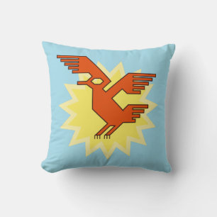 Cojín Decorativo Pájaro de cóndor andino decorativo geométrico