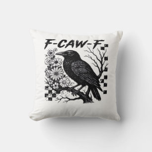 Cojín Decorativo Pájaro de Halloween F-Caw-F