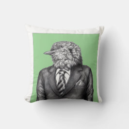 Cojín Decorativo Pájaro muerto en traje negro (Moegi)