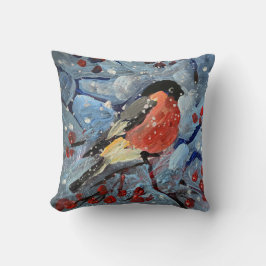 Cojín Decorativo pájaro navidad