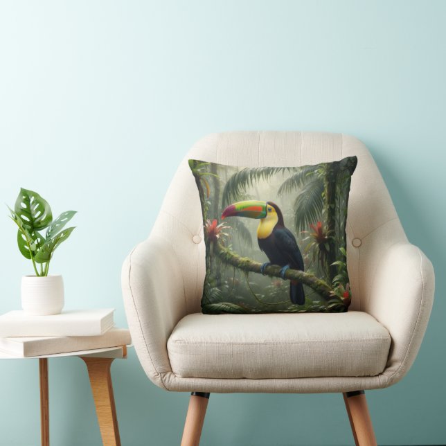Cojín Decorativo Pájaro Tucán (Silla)