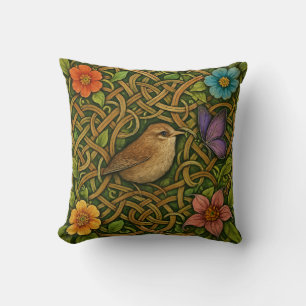 Cojín Decorativo Pájaro y mariposa