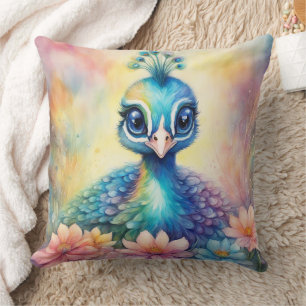 Cojín Decorativo Pájaros arcoiris Peacock 1