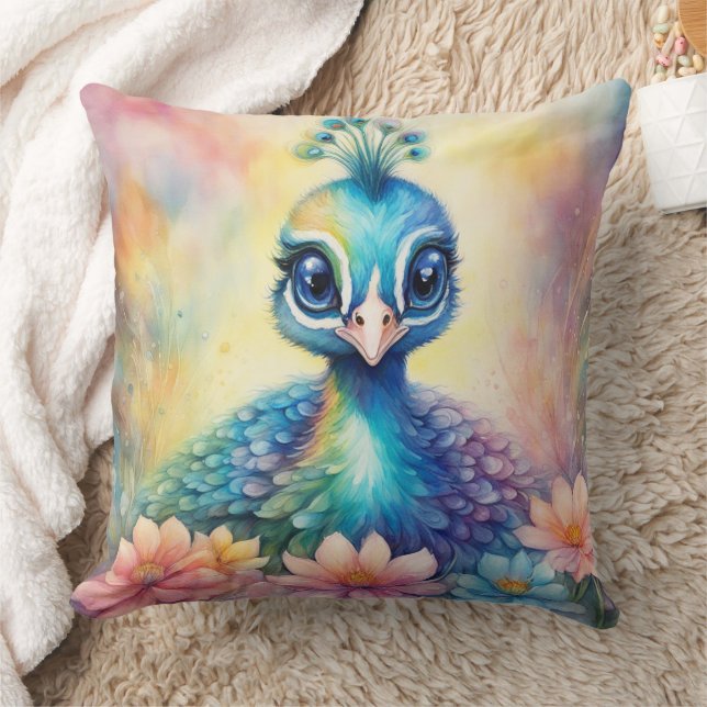 Cojín Decorativo Pájaros arcoiris Peacock 1 (Manta)