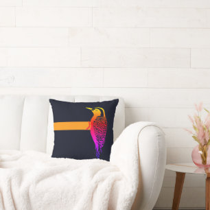 Cojín Decorativo Pájaros de madera