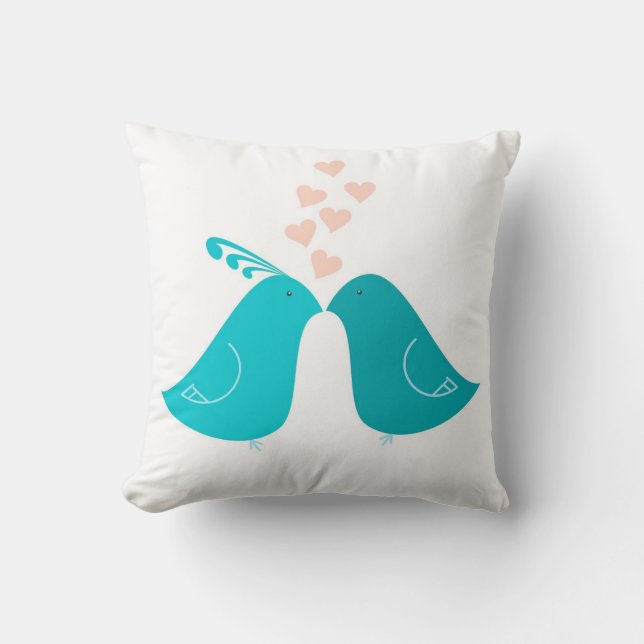 Cojín Decorativo Pájaros del Amor (Anverso)
