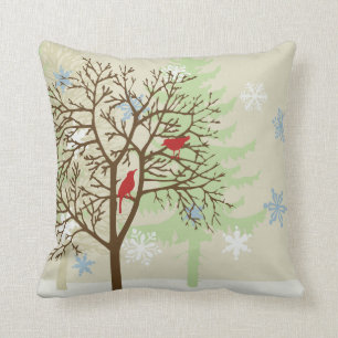 Cojín Decorativo Pájaros del invierno