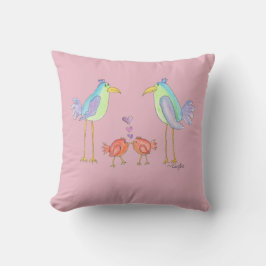 Cojín Decorativo Pájaros del mismo plumaje