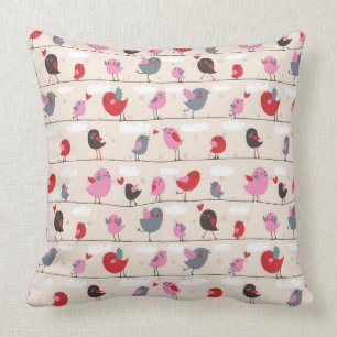 Cojín Decorativo Pájaros en amor